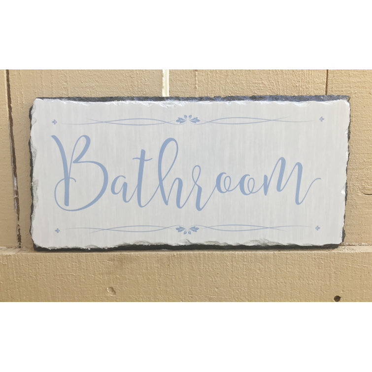SassySquirrelInk Bathroom Plaque & Reviews Wayfair